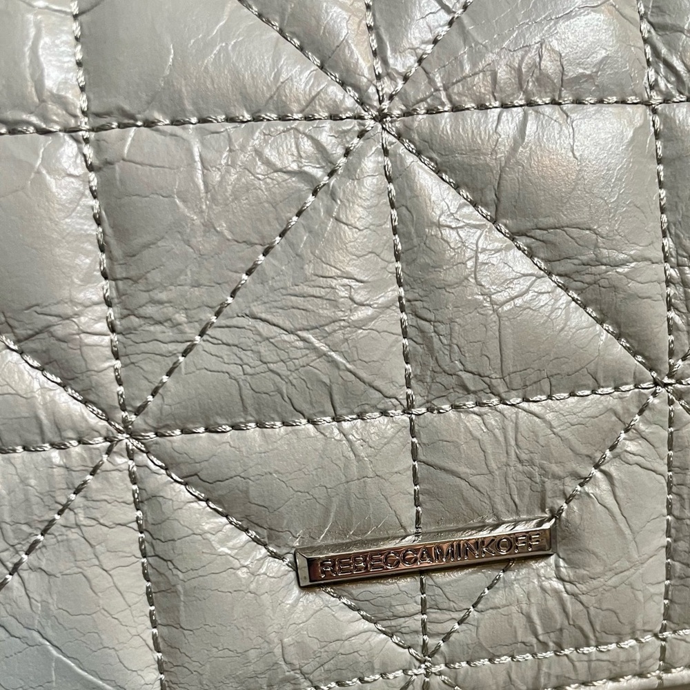 Rebecca Minkoff Crinkled Dove Gray Nordstrom Anniversary Shoulder Bag New! - Picture 5 of 11